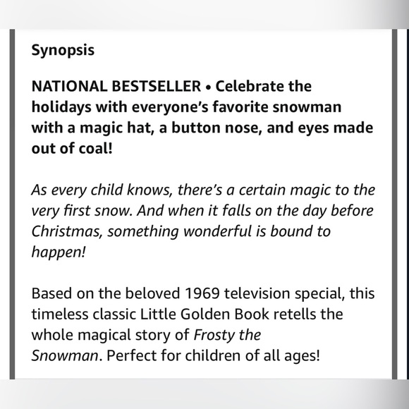 NWT Set of 2 children’s Christmas books, “Frosty the Snowman” & “The Snowy Day” - Picture 5 of 11